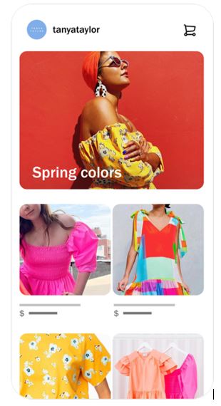 Loja de roupas no Instagram. Exemplo de presença digital